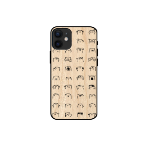 Gấu Pattern - Iphone 12 mini