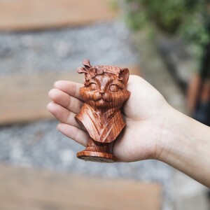 Quân Hậu – Bộ Cờ Vương Quốc Mèo Miniwood - Size Quốc Tế