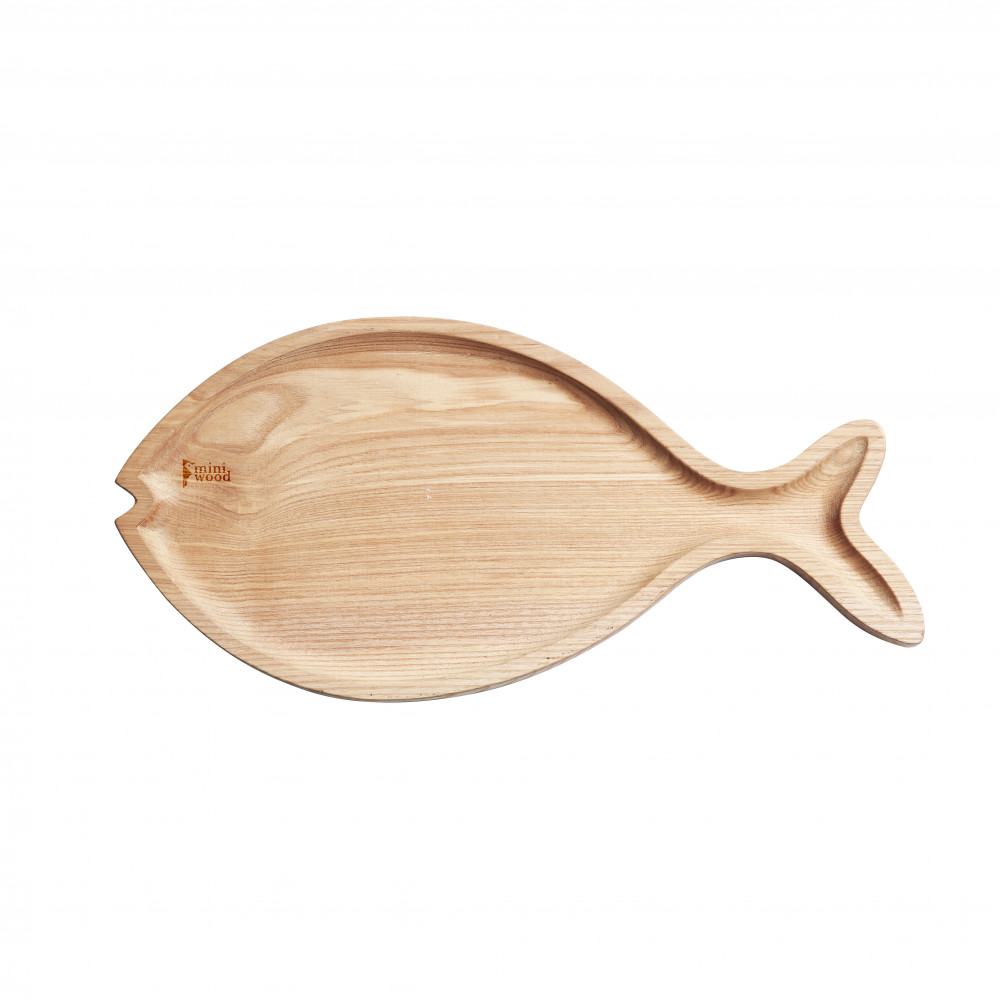 Wooden Fish Shape Tray - Miniwood Design - customized according to