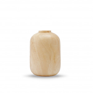 Wooden Vase Small Pillar